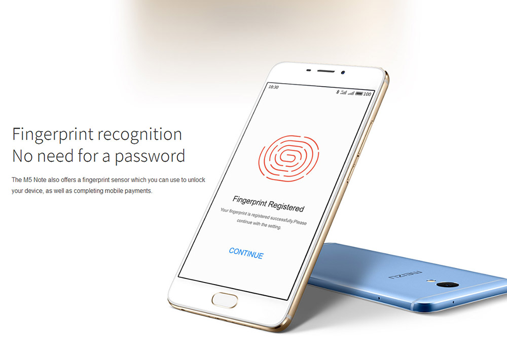 MEIZU M5 NOTE / Meilan Note 5 5.5inch FHD Flyme 5 4G LTE Smartphone 64bit Helio P10 MT6755 Octa Core 3GB RAM 16GB ROM 5.0MP+13.0MP Touch ID Metal Body 4000mAh Battery - Gray