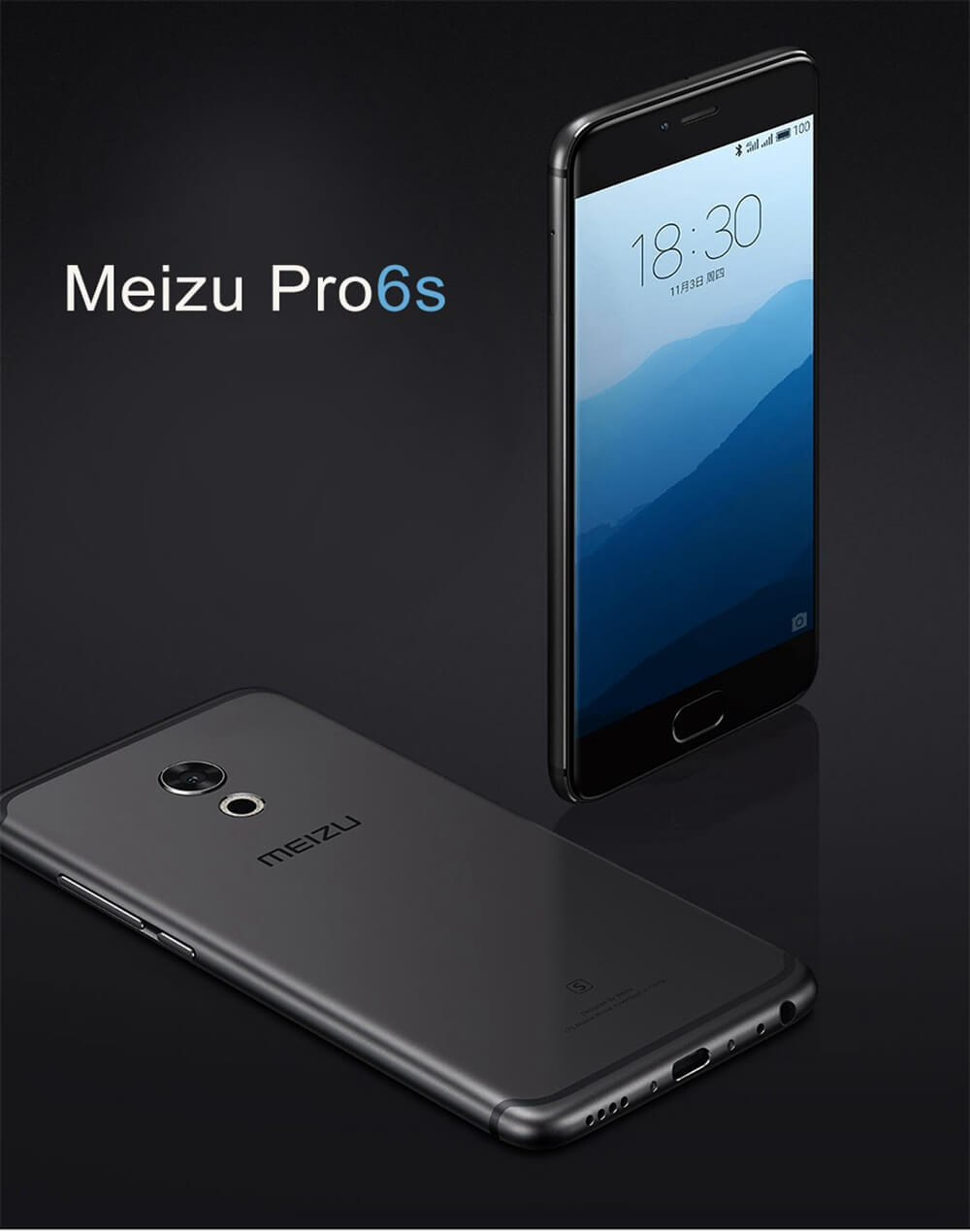 MEIZU PRO 6S 5.2inch FHD Super AMOLED Screen Flyme 5.5 Smartphone Helio X25 MT6797T Deca Core 4GB RAM 64GB ROM 12.0MP Touch ID Type-C VoLTE 3D Press - Rose Gold