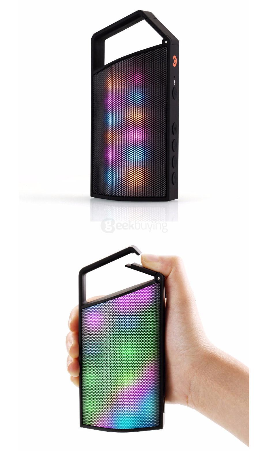 CKY CK008 Bluetooth Speaker EDR Tech 2.1Mbps With LED Lights for iPhone IPOD IPAD MP3/MP4 PSV - Army Green