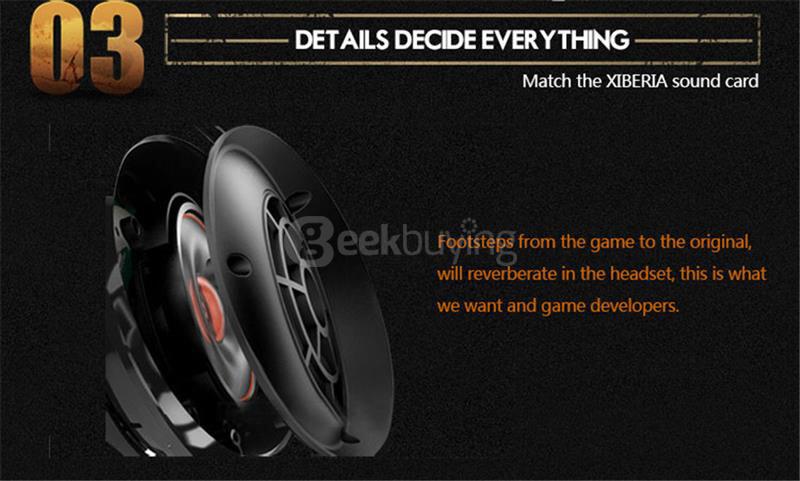 Xiberia V3+ Over-ear Gaming Headsets With Microphone 3.5mm USB Headphones For Computer PC Gamer - White