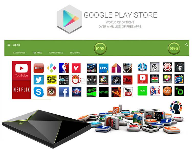 M9S Z8 Android6.0 Amlogic S905X 4K UHD Smart TV BOX 2G/8G WIFI LAN Bluetooth KODI Media Player
