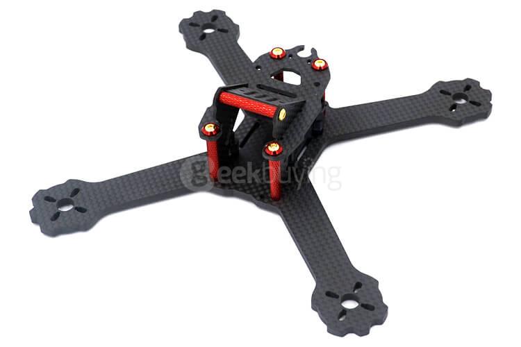 Redpawz X5-GTR Wheelbase 200mm 4mm Carbon Fiber FPV Racing Frame Kit