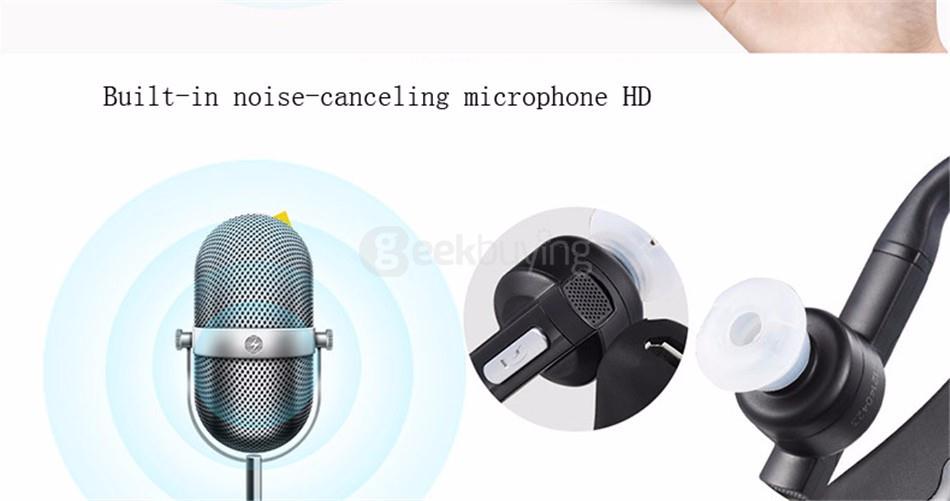 DACOM M10 Mini Wireless Bluetooth 4.0 Sports Ear-hook Headset with Microphone CVC6.0 Noise Cancelling - Black