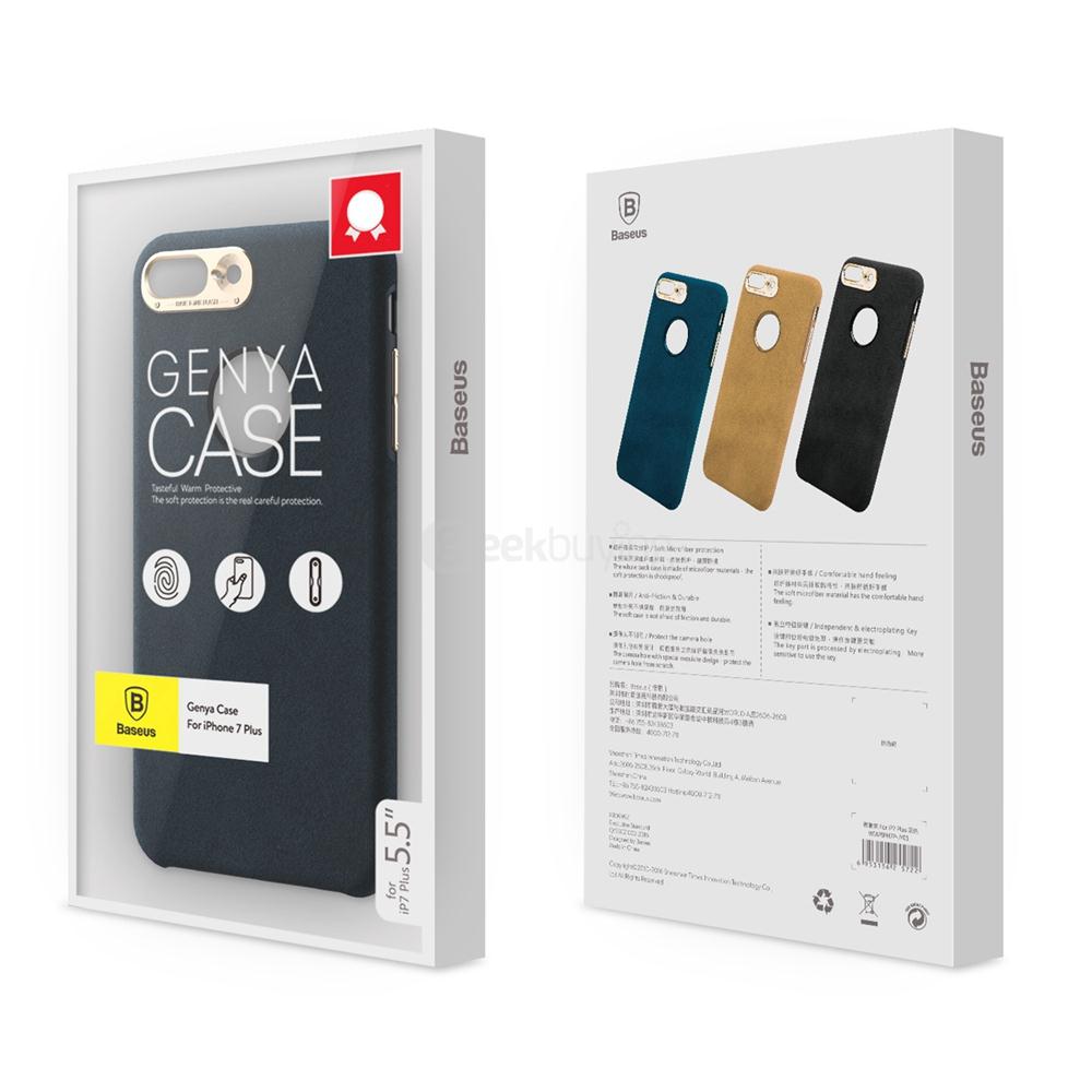 Baseus Genya Leather Case Protective Case For iPhone 7 Plus 5.7 Inch - Black