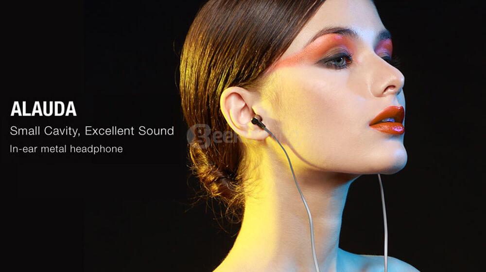 GGMM EJ401 Alauda Three-key Control Dynamic Stereo In-ear Earphones - Gray