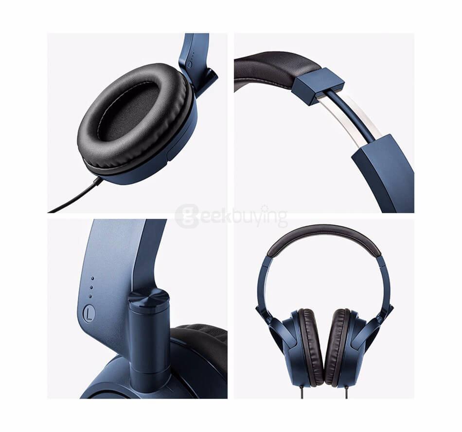 EDIFIER H840 Professional Pure Sound Calibrated Headphones Hifi Bass Stereo 3.5mm Jack Headband 40mm Driver Dynamic Headset - Black