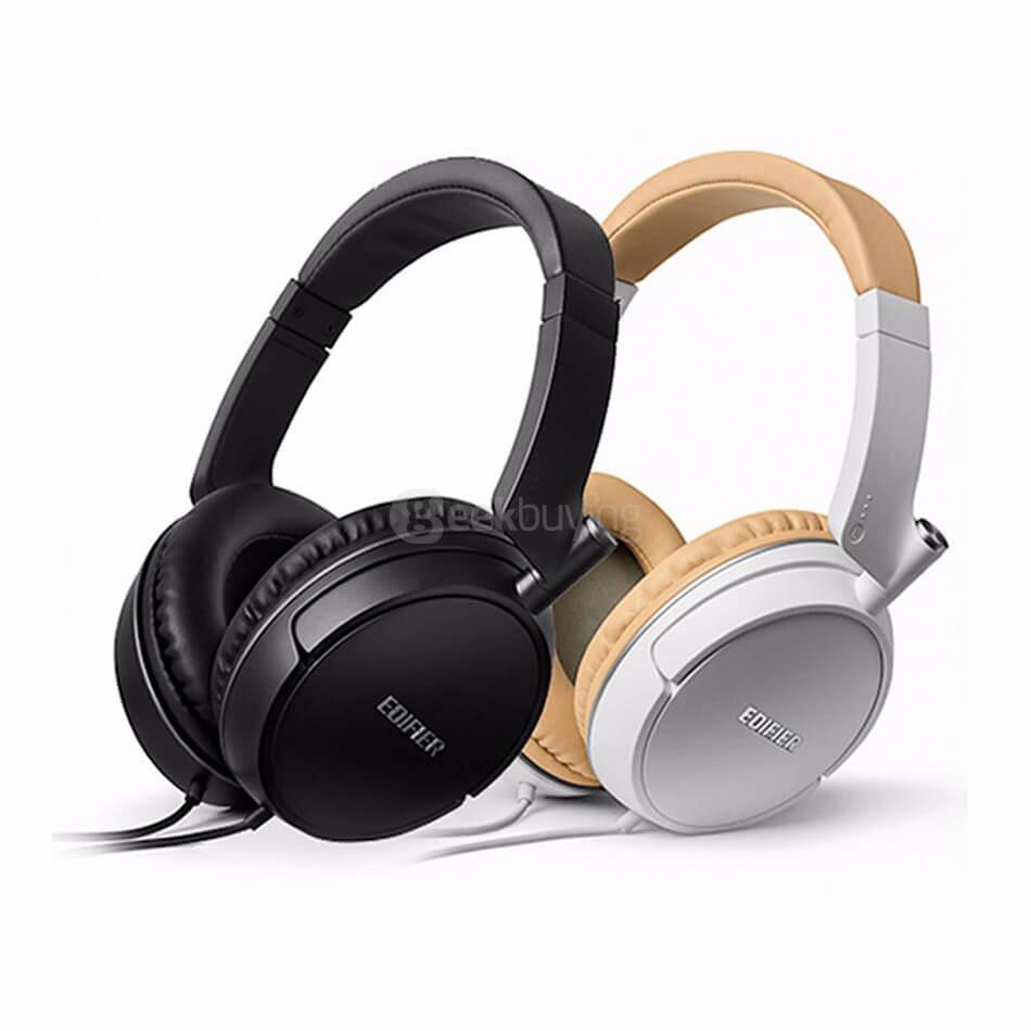 EDIFIER P841 Headphones HiFi Headset With MIC Stereo MP3 3.5mm Portable Super Bass Headband For Smartphone - White