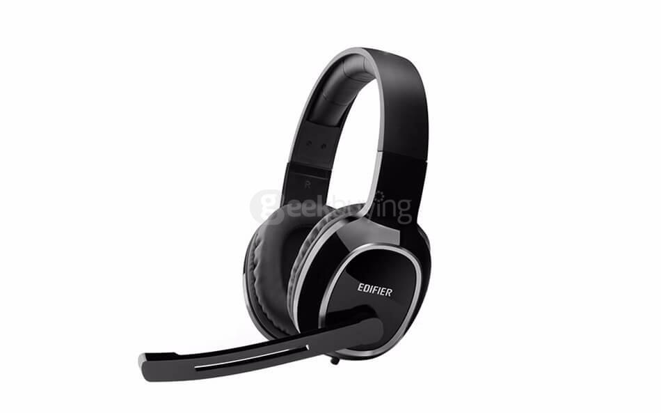 EDIFIER K815 Professional 3.5mm Jack Gaming Headset Bass Stereo Headphone 40mm Driver with Mic Volume Control for PC Game - Black
