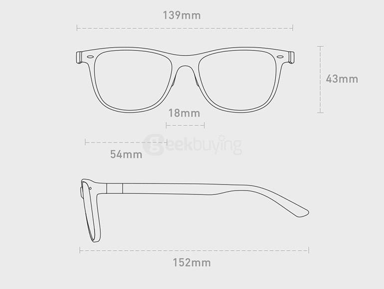 XIAOMI Roidmi B1 Anti Bluray Protect Glasses with HOYA Optical Resin Lens Computer Glasses Eyewear - Blue