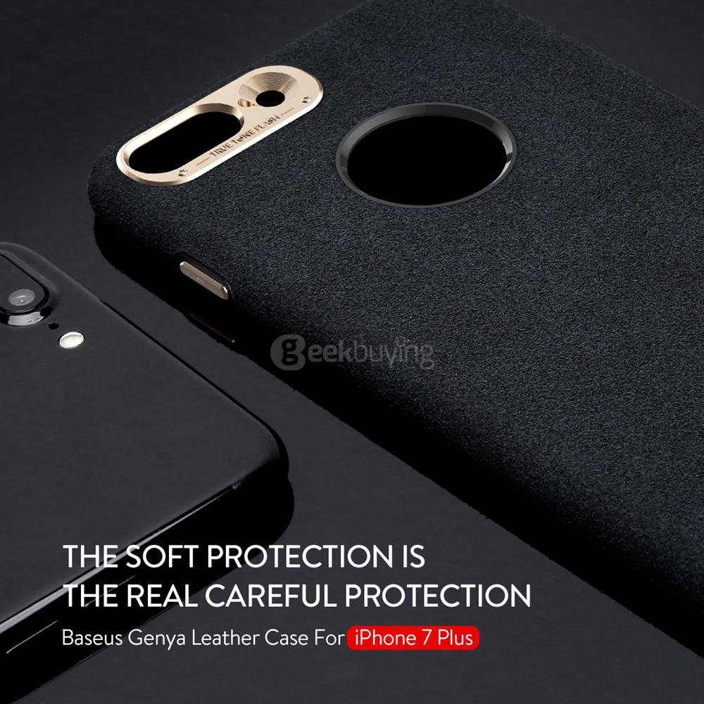 Baseus Genya Leather Case Protective Case For iPhone 7 Plus 5.7 Inch - Black