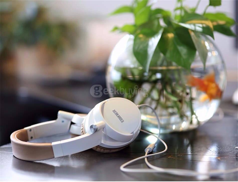 EDIFIER P841 Headphones HiFi Headset With MIC Stereo MP3 3.5mm Portable Super Bass Headband For Smartphone - Black