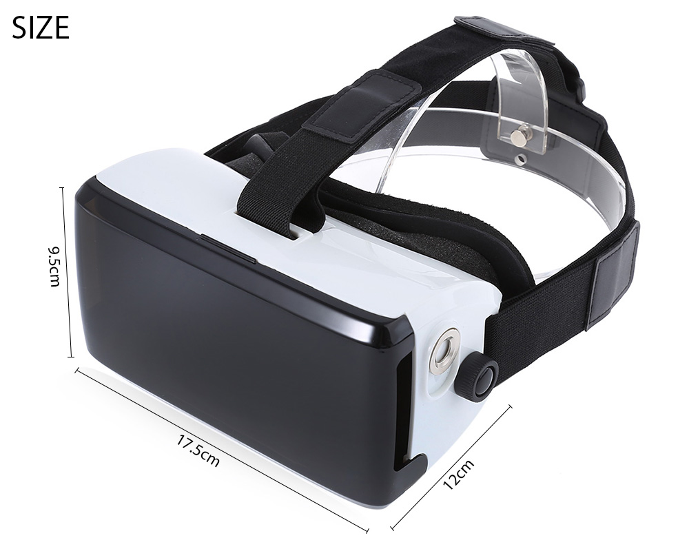 V501 FOV105 Immersive 3D VR Virtual Reality Headset IPD Focus Adjustable for 4.7-6 Inches Smartphones