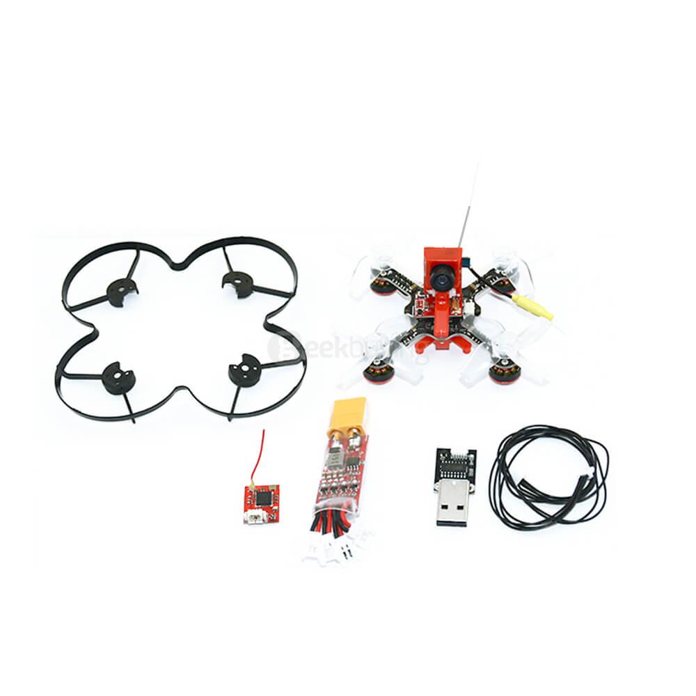 X73S 73mm 5.8G 32CH Betaflight Naze32 Brushless 1S FPV Racing Drone ARF Compatible with Frsky Receiver - Red