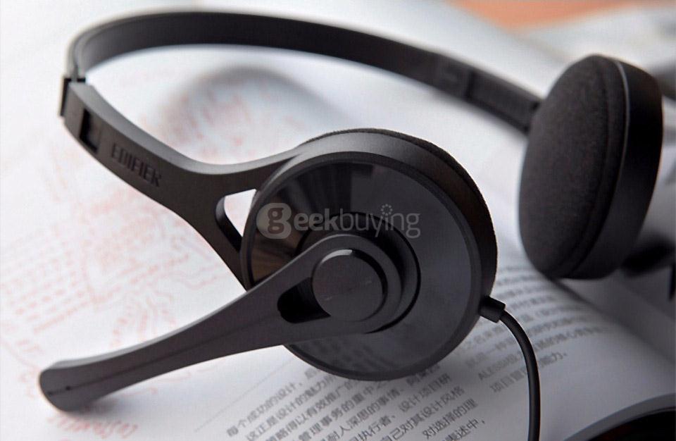 EDIFIER K550 Headset Gaming Headphones Noise Canceling With Mic High Quality Stereo Music for Computer Mobile Phone - Black