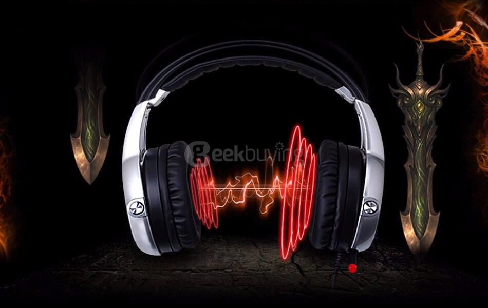 Somic E95X 7.1 Vibration Gaming Headphone 5.2 Audio Encoding Multi Channel LED Super Bass Stereo Headset with Mic -Black