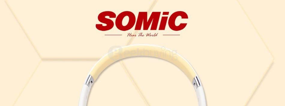 Somic M4 HiFi Super Bass Stereo Music Headphone - Red