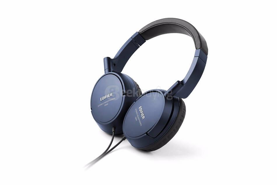 EDIFIER H840 Professional Pure Sound Calibrated Headphones Hifi Bass Stereo 3.5mm Jack Headband 40mm Driver Dynamic Headset - Black