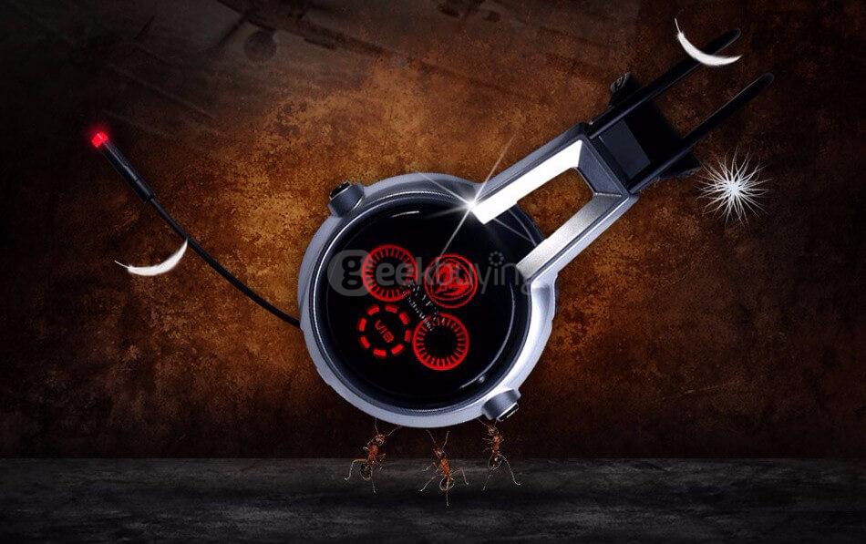 Somic E95X 7.1 Vibration Gaming Headphone 5.2 Audio Encoding Multi Channel LED Super Bass Stereo Headset with Mic -Black