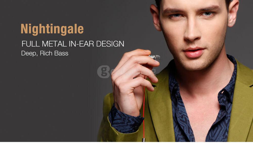 GGMM Nightingale Dynamic Stereo In-ear Earphones - Blue Gray