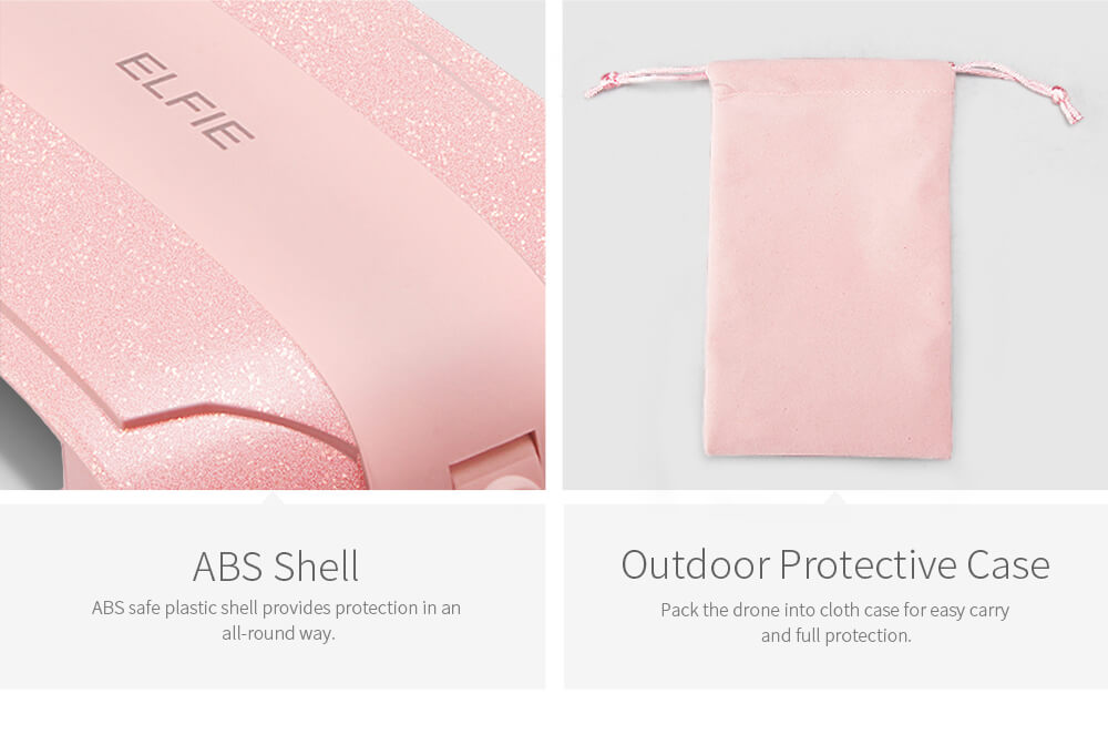 JJRC H37 ELFIE LOVE Foldable Arm WIFI FPV 720P HD Camera Altitude Hold Mode RC Quadcopter - Pink