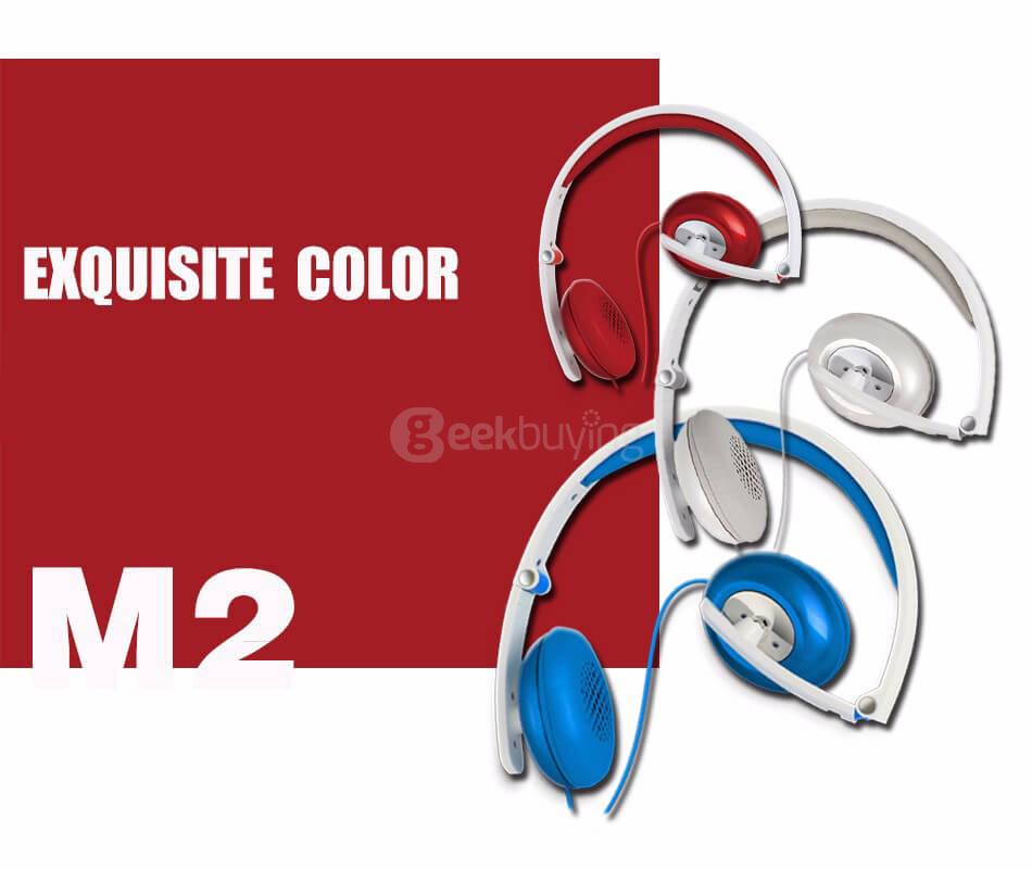 Somic M2 Foldable Gaming Headphone Dynamic Headband Super Bass Hifi Stereo Sports Music Headset for PC Mobile - Red