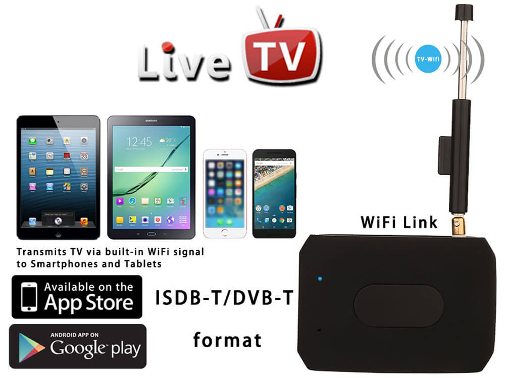 L301 DTV Link DVB-T ISDB-T Live TV Receiver Mobile Phone Tablets TV Receiver for iOS Android