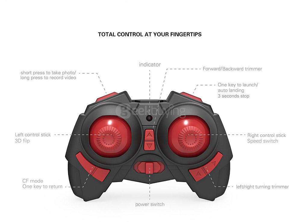 Kaideng PANTONMA K90 0.3MP WIFI Camera 2.4G 4CH 6Axis Gyro Obstacle Avoidance CF Mode RC Quadcopter BNF - Blue