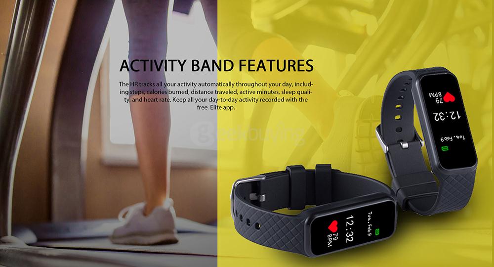 L38I Bluetooth 4.0 Smart Bracelet Dynamic Heart Rate Monitor Pedometer Call Message Reminder for iOS Android - Red