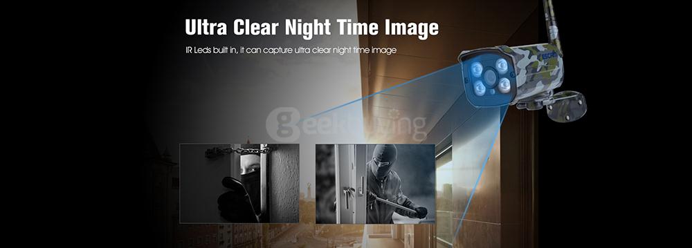 ESCAM Sentry QD900S 1080P IP WiFi Waterproof IR Bullet Camera Motion Detection Night Vision - Camouflage