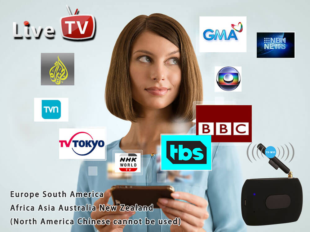 L301 DTV Link DVB-T ISDB-T Live TV Receiver Mobile Phone Tablets TV Receiver for iOS Android