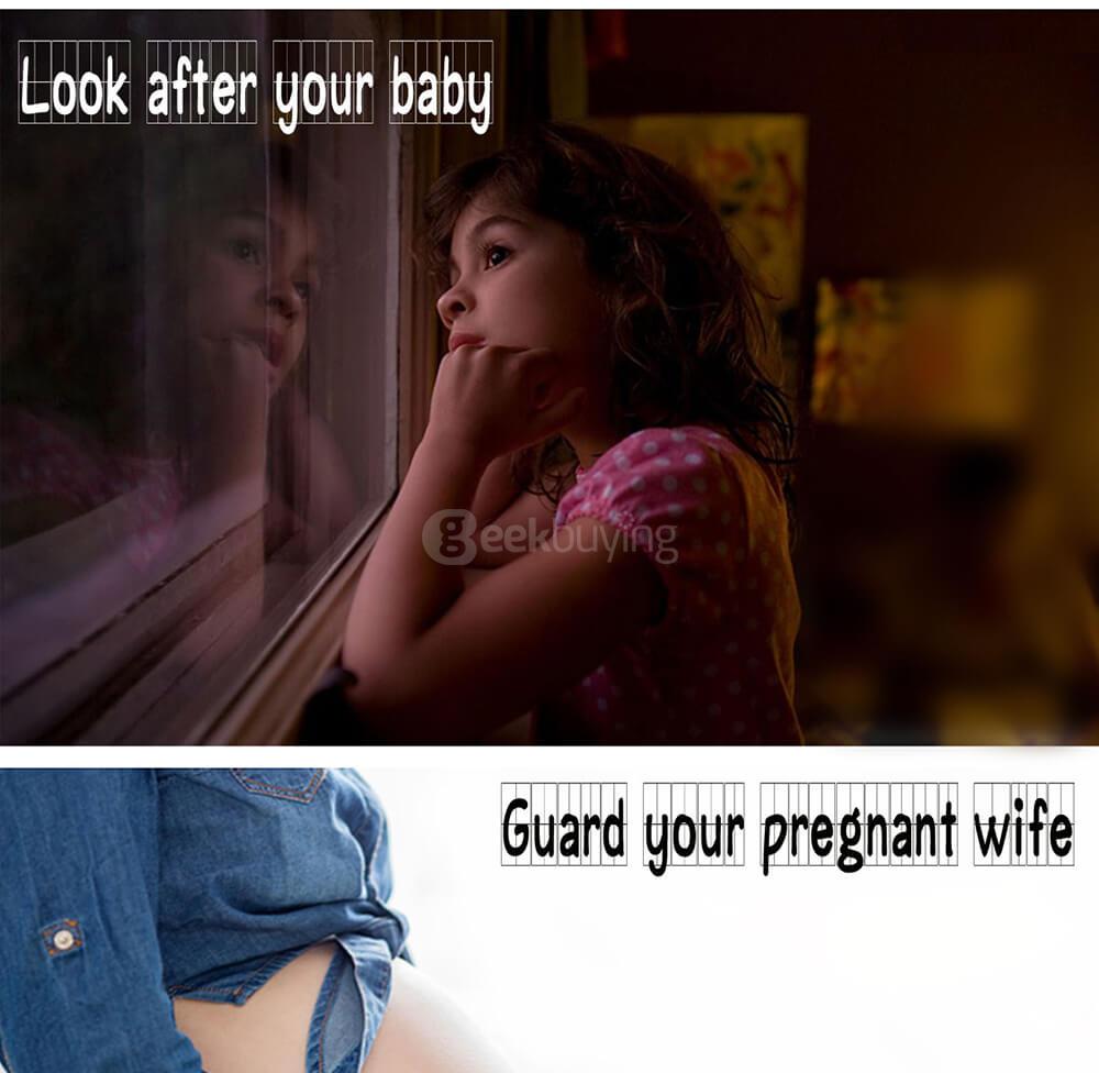 H6-1 Wireless Voice Intercom LED Doorbell - Silver