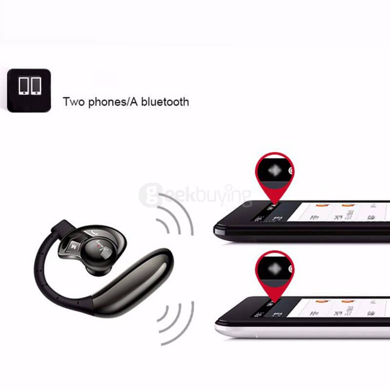 Aminy UFO Bluetooth V4.0 Hands Free Earphone Headphone with Mic for Tablet PC Smartphones - Gold