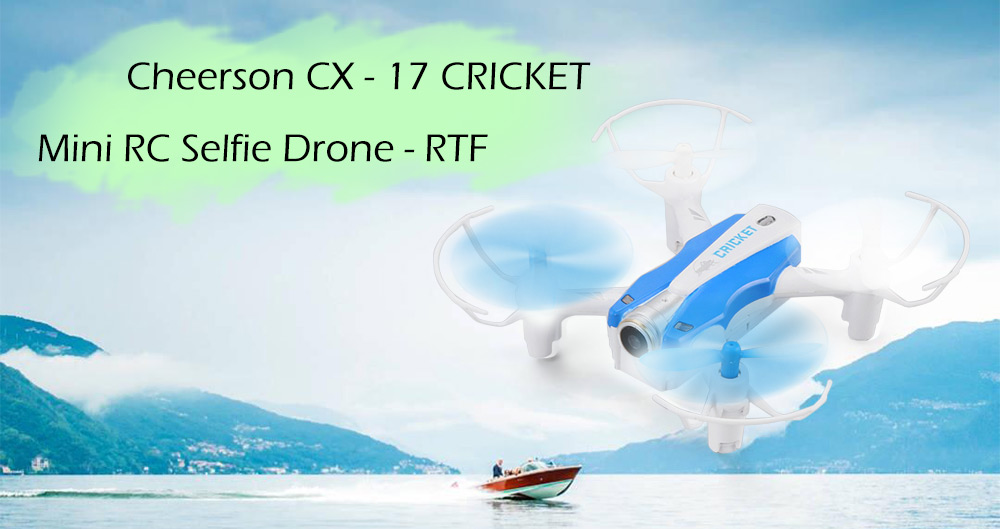 Cheerson CRICKET CX-17 MINI WIFI FPV 4CH 6Axis Altitude Hold Mode RC Quadcopter RTF - Black