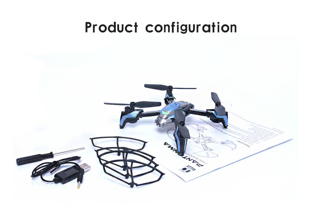 Kaideng PANTONMA K90 0.3MP WIFI Camera 2.4G 4CH 6Axis Gyro Obstacle Avoidance CF Mode RC Quadcopter BNF - Blue