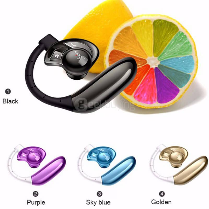 Aminy UFO Bluetooth V4.0 Hands Free Earphone Headphone with Mic for Tablet PC Smartphones - Blue
