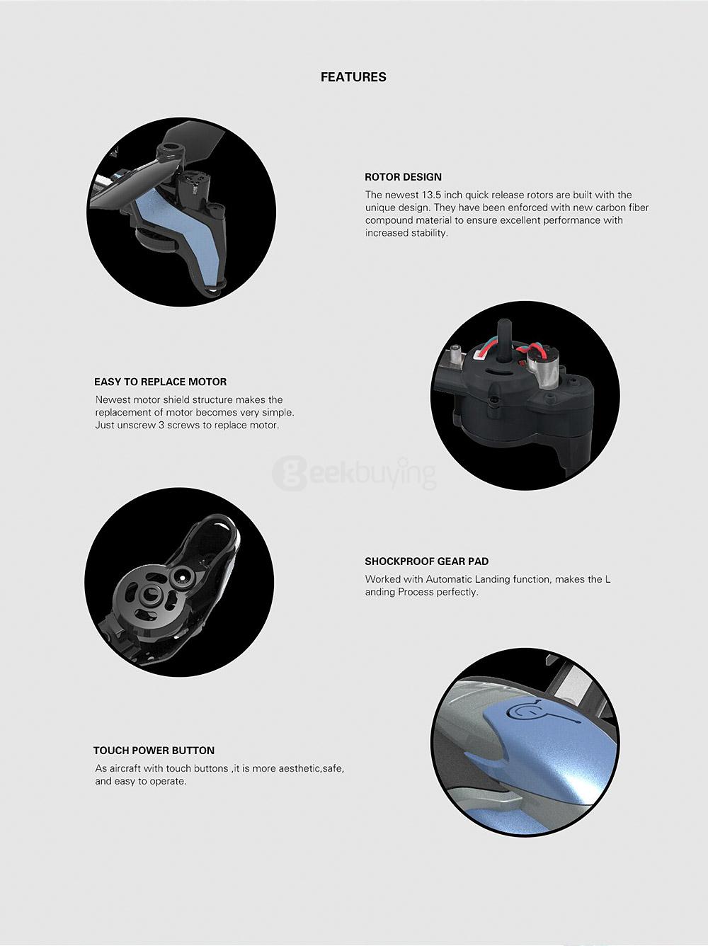 Kaideng PANTONMA K90 0.3MP WIFI Camera 2.4G 4CH 6Axis Gyro Obstacle Avoidance CF Mode RC Quadcopter BNF - Blue