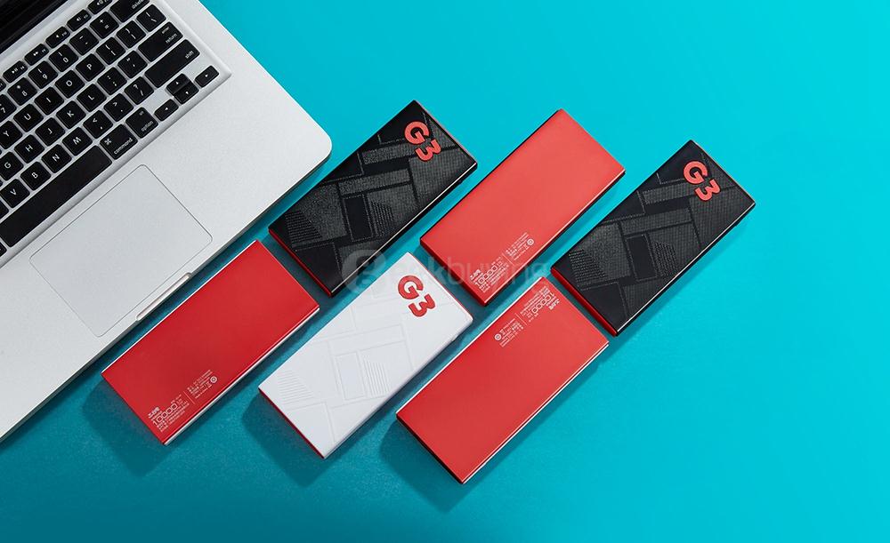 Teclast G3 10000mAh Power Bank External Battery Portable Charger for Phones Tablets - Red Black