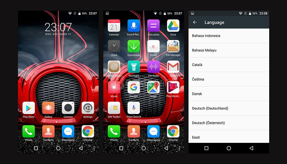 UHANS U300 5.5 Inch FHD Screen Smartphone Android 6.0 MT6750T Octa Core 1.5GHz 4GB RAM 32GB ROM 64-Bit Touch ID 13.0MP Camera 4750mAh Battery - Black