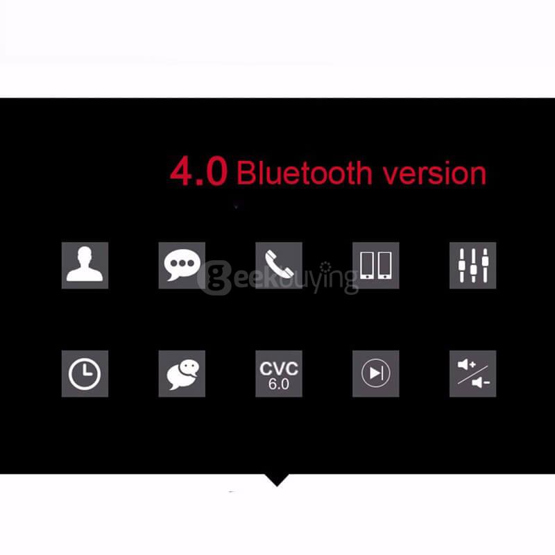 Aminy UFO Bluetooth V4.0 Hands Free Earphone Headphone with Mic for Tablet PC Smartphones - Black