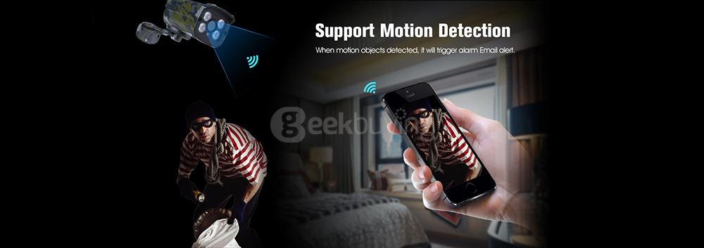 ESCAM Sentry QD900S 1080P IP WiFi Waterproof IR Bullet Camera Motion Detection Night Vision - Camouflage