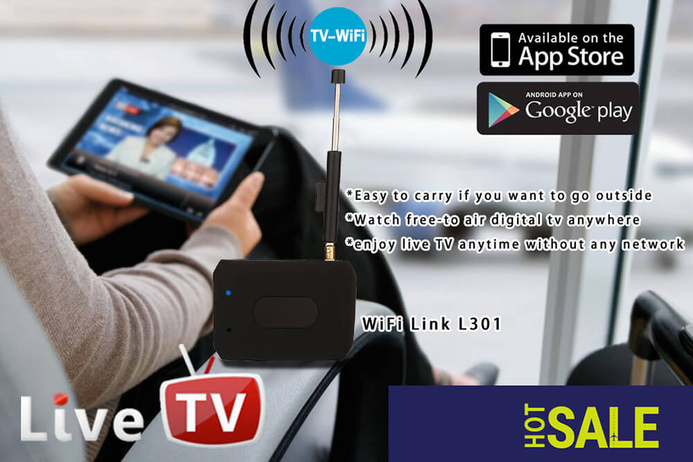 L301 DTV Link DVB-T ISDB-T Live TV Receiver Mobile Phone Tablets TV Receiver for iOS Android