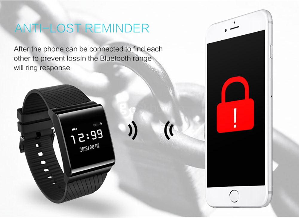 X9 PLUS Smart Bracelet Silicone Strap Heart Rate Monitor Smart Bluetooth Bracelet Activity Tracker Blood Pressure Monitor - Red