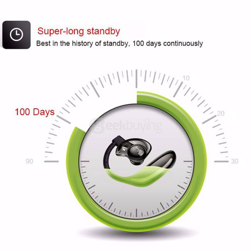Aminy UFO Bluetooth V4.0 Hands Free Earphone Headphone with Mic for Tablet PC Smartphones - Gold