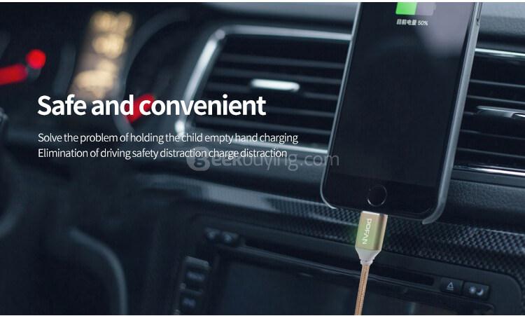 POFAN P11 Data Transmission 8Pin Lightning Magetic Transmission Charging Line Cable Data Line - Silver