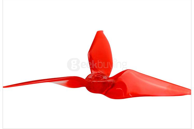 10 Pairs Kingkong 5051 5x5.1 Inch 3-Blade Single Color CW CCW Propeller for Racing Quadcopter - Yellow