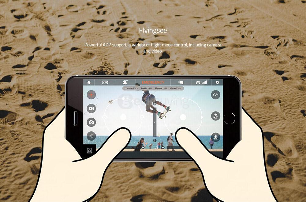 UDI R/C U29W WIFI FPV Foldable Arm with HD 720P Wide-angle Camera Altitude Hold Mode RC Quadcopter - White