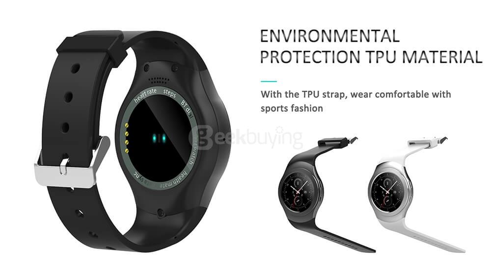 NO.1 G3+ Smart Watch MTK2502 Dynamic Heart Rate Monitor Pedometer Anti-lost Remote Camera Siri SMS Call Reminder Bluetooth - Silver