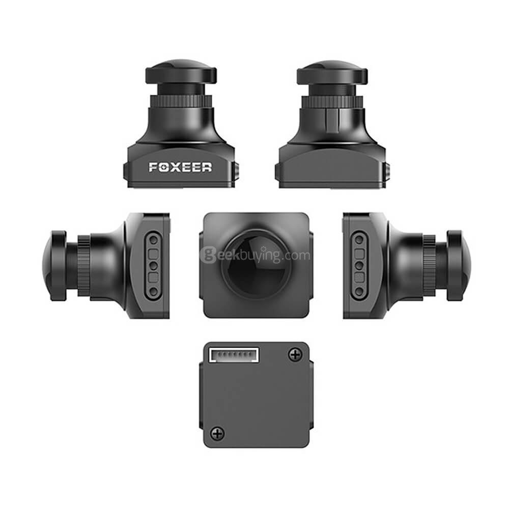 FOXEER Arrow V3 2.5mm 600TVL HAD II CCD IR Block Mini FPV Camera Built-in OSD MIC PAL - Black