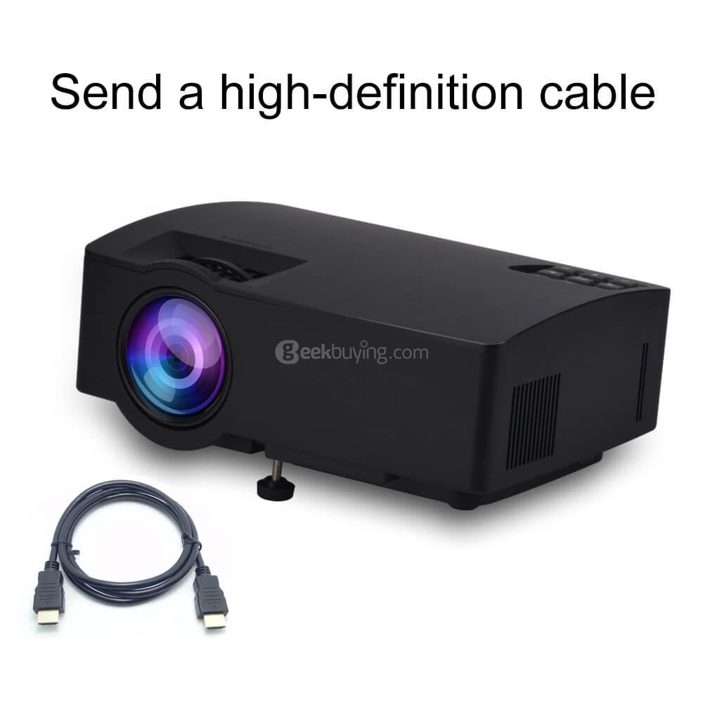 EJIALE A8 150 Lumens 1080P Smart Projector US Plug - Black