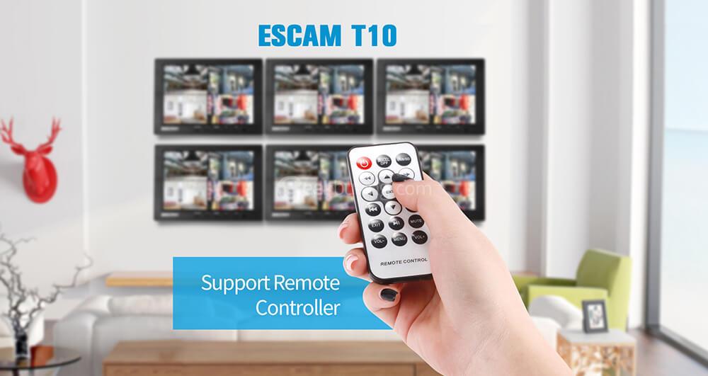 ESCAM T10 10 Inch TFT LCD 1024x600 Monitor with VGA HDMI AV BNC USB for PC CCTV Security Camera